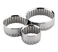 Zodiac KD10720 Stainless Steel Pastry Cutter, 8cm/7cm/6cm, 3 Pieces