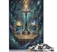 Zodiac Libra 500 Piece Wooden Jigsaw Puzzle,Adults & Kids 14+,Home Wall Decor,Gift Idea Dreamy,Impossible Challenge,Wood,Educational Toy,Stress Relief (52x38cm)