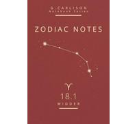 ZODIAC NOTES - Widder (ARIES): Minimalistisches Sternzeichen Notizbuch | Klare Linien, astrologisches Design | G. Carlison Notebook Series 18.1