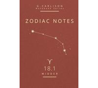 ZODIAC NOTES - Widder (ARIES): Minimalistisches Sternzeichen Notizbuch | Klare Linien, astrologisches Design | G. Carlison Notebook Series 18.1