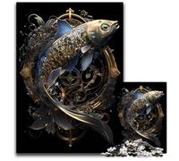 Zodiac Pisces Jigsaw Puzzle 1000 Pieces Jigsaw Puzzles Challenging Brain Teaser for Teenagers Family Fun Interactive Game 1000 PCS(75x50cm)