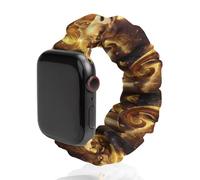 Zodiac Sheep with Golden Glowing Watch Band Compatible with IWatch Bands Series 6 5 4 3 2 1 Elastic Replacement Wristband