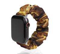 Zodiac Sheep with Golden Glowing Watch Band Compatible with IWatch Bands Series 6 5 4 3 2 1 Elastic Replacement Wristband