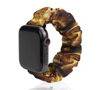 Zodiac Sheep with Golden Glowing Watch Band Compatible with IWatch Bands Series 6 5 4 3 2 1 Elastic Replacement Wristband