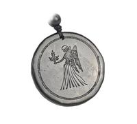 Zodiac Shungite Pendant Necklace - Natural Healing Stone with Engraved Constellation Symbol for Astrology Lovers (Taurus)(Virgo)