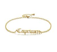 Zodiac Sign Anklet for Women, 12 Constellation Ankle Bracelets Gold Silver Horoscope Anklet Adjustable Foot Chain Dainty Brithday Gifts