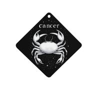 Zodiac Sign C-ancer Automotive Air Fresheners Mirror Aromatherapy Tablets Ornament Car Fragrance Scented Cards Rhombus