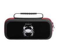 Zodiac Sign C-ancer Carrying Case Compatible with Switch Hard Travel Storage Bag with 20 Game Card Slots