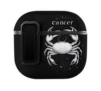 Zodiac Sign C-ancer Compatible with Airpods 4 Case PC Scratch-Resistant Drop-Proof Protective Cover with Secure Buckle