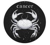 Zodiac Sign C-ancer Wooden Jigsaw Puzzles for Adults Funny Intelligent Games Round Home Decor Artwork