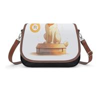Zodiac Sign Dog Shoulder Bag for Women, Handbag with Adjustable Strap & Inner Pocket, Crossbody Bag for Daily Commute Travel