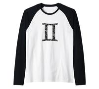 Zodiac Sign Gemini (Vintage Black) Gemini Horoscope Raglan Baseball Tee