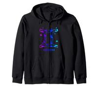 Zodiac Sign Gemini Zip Hoodie