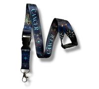 Zodiac Sign Lanyard with Astrological Star Pattern (Cancer)