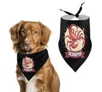 Zodiac Sign Scorpio Dog Bandanas Triangle Scarfs Printing Bib Scarf Adjustable Accessories for Small Dogs And Cats