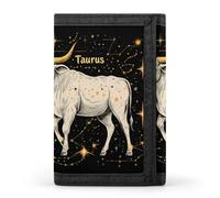 Zodiac Sign Taurus Funny Trifold Wallet RFID Blocking Front Pocket Wallets with ID Window Gifts for Men Women