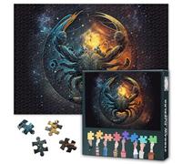 Zodiac Signs 1000 Piece Puzzles for Adults, Loyal and Kind Cancer Puzzles, Constellation Impossible Challenging Puzzle, 19.5 x 27.5 Inch