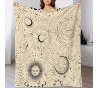 Zodiac Signs - Moonlight Activity 3D Printed Throw Blanket Plush Sherpa Blankets Kids Gift Couch Sofa Soft Cozy Flannel Fleece Blanket Machine Washable Original Concept 60x80inch(150x200cm)