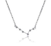 Zodiac Signs Pisces Jewelry Necklace 12 Horoscope Astrology Pendant 925 Sterling Silver Constellation Choker Gift For Women Birthday Anniversary Thanksgiving Christmas Valentine’s Day or Mother’s Day