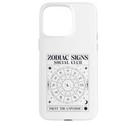 Zodiac Signs Social Club Trust The Universe (Stars Graphic) Case for iPhone 15 Pro Max
