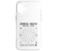 Zodiac Signs Social Club Trust The Universe (Stars Graphic) Case for iPhone 16 Plus