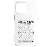 Zodiac Signs Social Club Trust The Universe (Stars Graphic) Case for iPhone 16 Pro