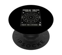 Zodiac Signs Social Club Trust The Universe (Stars Graphic) PopSockets Adhesive PopGrip