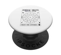 Zodiac Signs Social Club Trust The Universe (Stars Graphic) PopSockets Adhesive PopGrip