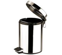 Zodiac Stainless Steel Pedal Bin, 3 Liters, Silver