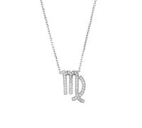Zodiac Star Sign Pendant Necklace Silver Virgo Latelita Silver One Size
