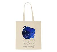 Zodiac Star Sign Pisces Constellation Rearrange The Stars tote bag shopper - natural