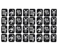 Zodiac Star Signs Tattoo Glitter Stencils Collection (Scorpio Tattoo Stencils)