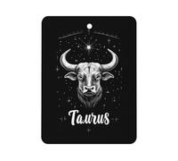 Zodiac Taurus Automotive Air Fresheners Mirror Aromatherapy Tablets Ornament Car Fragrance Scented Cards Square