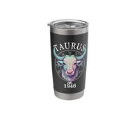 Zodiac Taurus Bull Born in 1946 Stainless Steel Insulated Tumbler