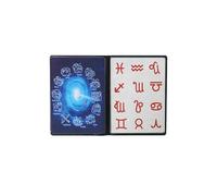 Zodiac Test Mind Magic Professional Mental Prediction Cards for Close-Up & Stage Magicians, Sleight of Hand Prop with 12 Astrology Symbols Star Card Magia Trick
