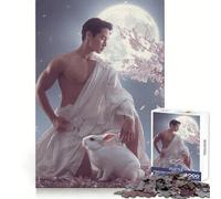 Zodiac︰ The Moon Rabbit 1000 Piece Jigsaws for Adults Puzzle Focus Training Stress Free Fun Tight Join Creative Gift (50x75cm)