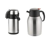 Zodiac ZODC10007-3 Airpot Stainless Steel 3.0 LTR & ZODC10005/2 2 Litre Push Button Vacuum Jug