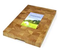 Zodiac ZODNATEN19 Wooden Rectangular End Grain Board 45X30X3.5Cm, Multi-Colour