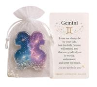 Zodiacs Pocket Hug with Inspirational Card, Zodiacs Tokens Hug Distance Social Present During Lockdowns for Colleagues Family Inspirational Keepsakes
