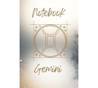 ZODIAK: Blank notebook with a zodiac sign motif - perfect for school and office