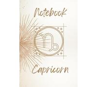 ZODIAK: Blank notebook with a zodiac sign motif - perfect for school and office