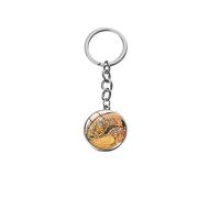 Zodiark Artwork Print Gustav Klimt Keychain Keyring Available in Six Famous Paintings The Kiss, The Tree of Life, Mother & Child, Adele Bloch-Bauer, Lovers & Water Serpents (Water Serpents)