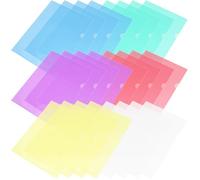 ZODKSNO 24pcs A4 Cut Flush Folders, 6 Colors Plastic Open Top and Side Cut Flush File Wallet 140 Micron Thicken File Pockets for Office School Work