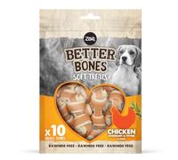 Fluval Dog Treats Better Bones – Soft, Rawhide-Free, Bone-Shaped, Chicken, 1 Bag (10 pcs)