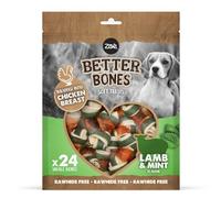 Zeus Better Bones Dog Treats Lamb and Mint Wrapped Chicken - Pack of 24