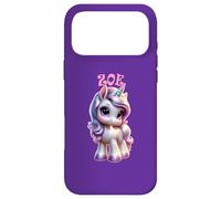 Zoe Cute Unicorn Design for Girls Name Zoe Case for iPhone 17 Pro Max