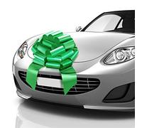Zoe Deco - Big Car Bow - Green, 18 Inch / 46 cm - Giant Car Bow for Birthday, Christmas, Wedding Reception, Surprise Party - Large Gift Wrapping for Huge Present