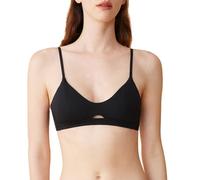 Zoe Jacobs Organic Pima Cotton Bralette Wireless Bras for Women Comfortable Lightly Everyday Bra Soft Organic Bras Black, Black, XS