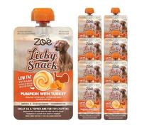 Zoë Licky Snack Dog Treat Training Paste Dry Food Topper Pumpkin & Turkey 85g x 8 Pack