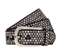 Zoe Silver Leather Belt - unisex - B.BELT - Belts - Black - 85 CM - Accessories 85 CM